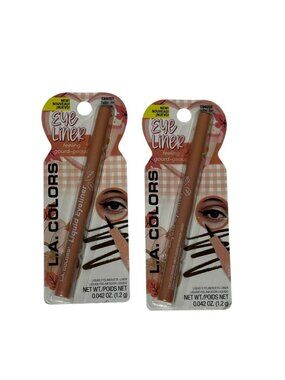L.A. Colors Liquid Eyeliner Brown 2 Pack New Sealed